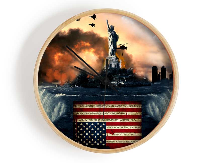 American Liberty Clock - Wallart-Direct UK