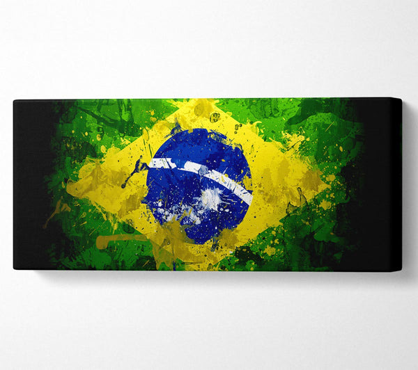 Brasilianische Flagge Grunge