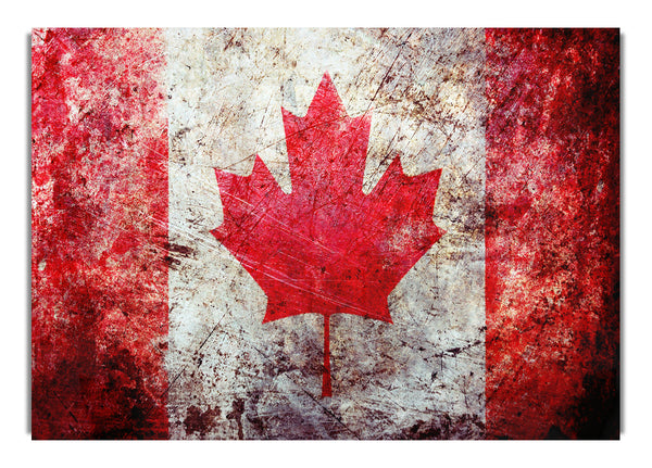 Kanada Flagge Grunge