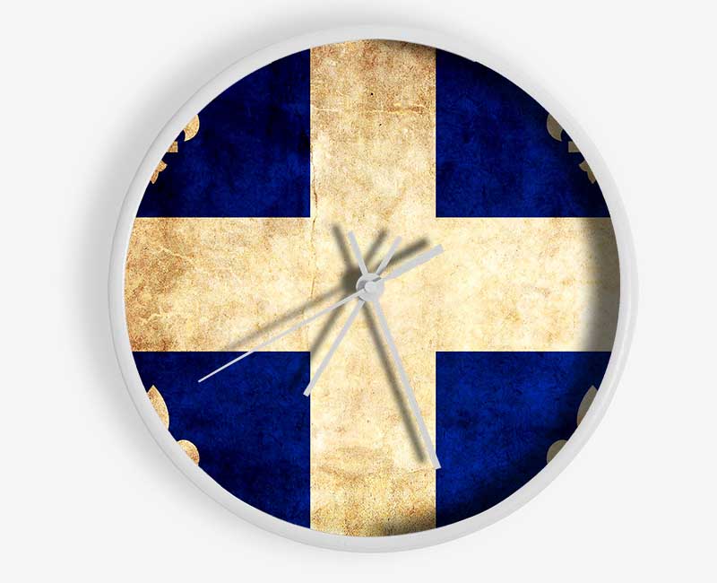 Canada Quebec Flag Clock - Wallart-Direct UK