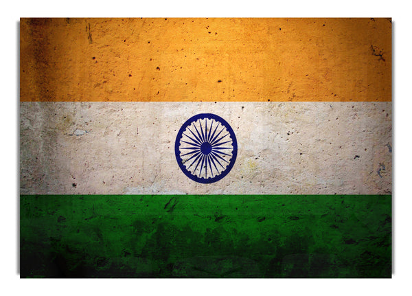 Indian Grunge Flag