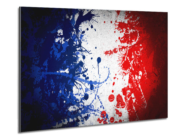 Französische Flagge Grunge