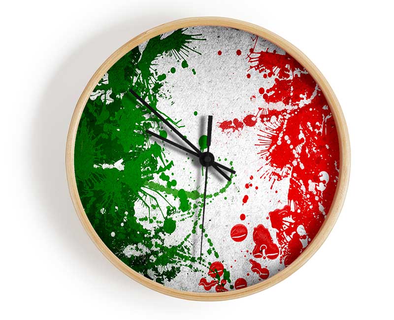 Colours Of Italy Clock - Wallart-Direct UK