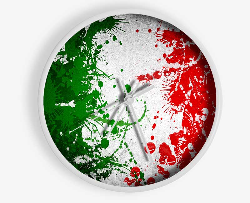 Colours Of Italy Clock - Wallart-Direct UK