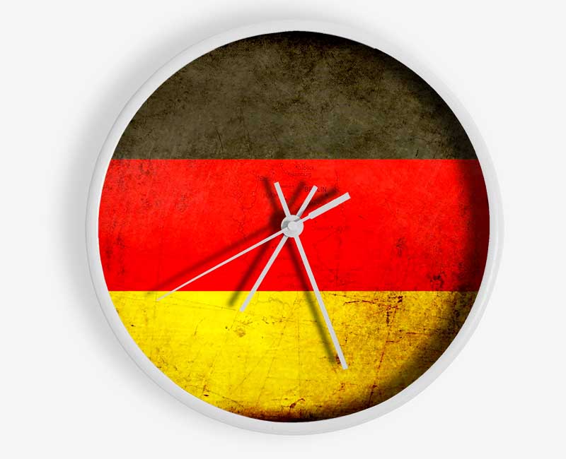 Germany Flag Grunge Clock - Wallart-Direct UK