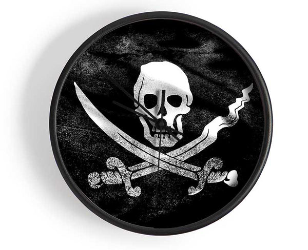 Skull And Crossbone Clock - Wallart-Direct UK