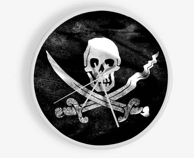 Skull And Crossbone Clock - Wallart-Direct UK