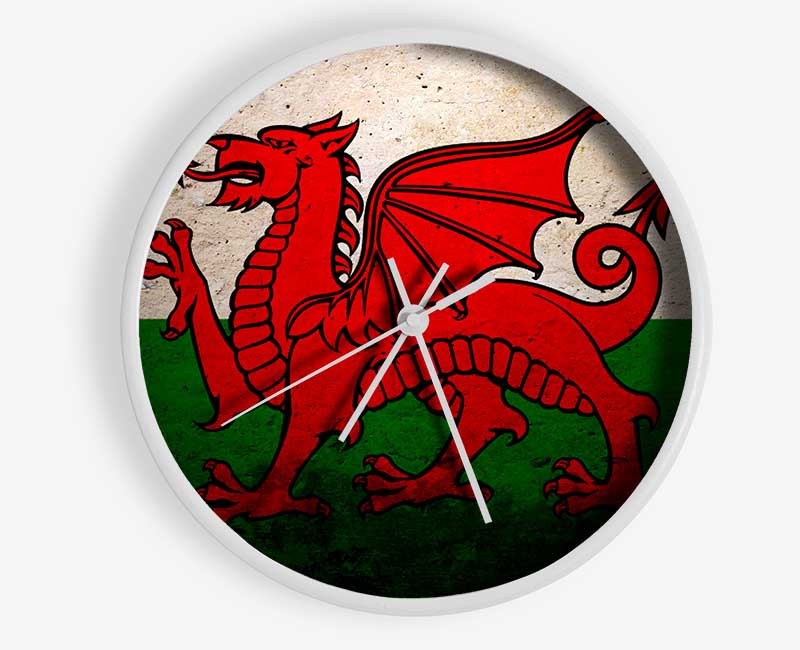 Dragon Of Wales Clock - Wallart-Direct UK