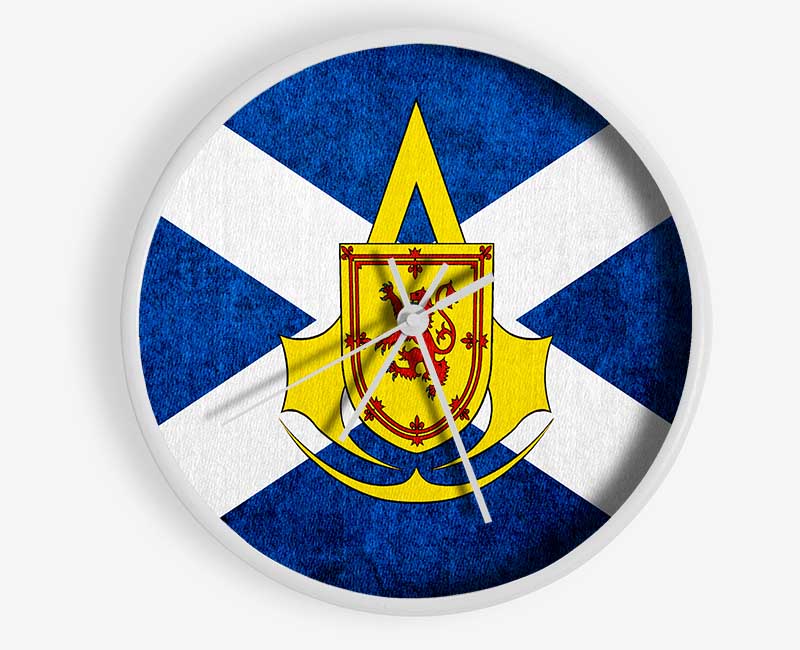 Scottish Guild Flag Clock - Wallart-Direct UK