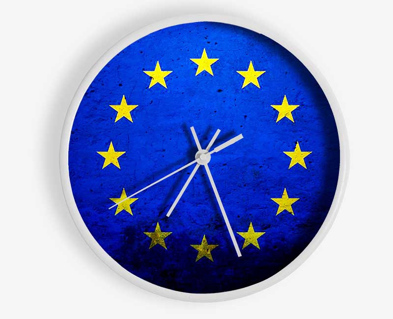 Eu Flag Clock - Wallart-Direct UK
