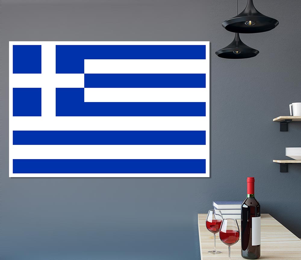 Greece Print Poster Wall Art