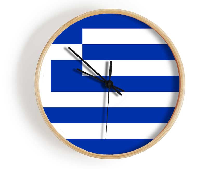 Greece Clock - Wallart-Direct UK