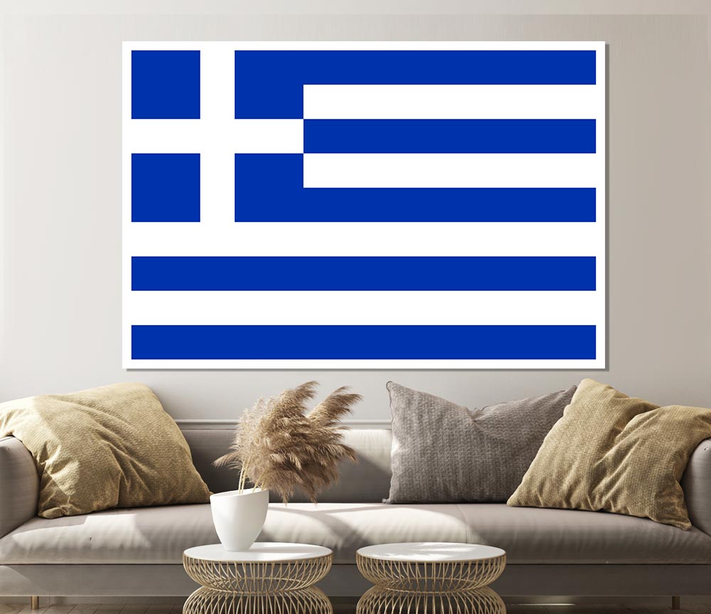 Greece Print Poster Wall Art
