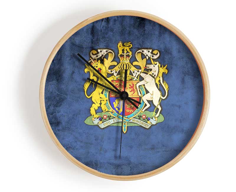 England Coat Of Arms Clock - Wallart-Direct UK