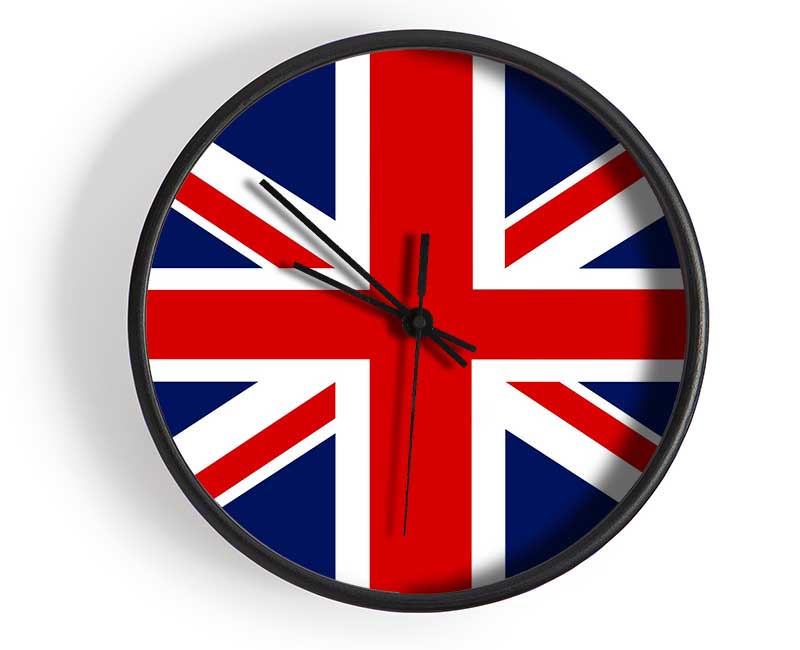 British Straight Flag Clock - Wallart-Direct UK