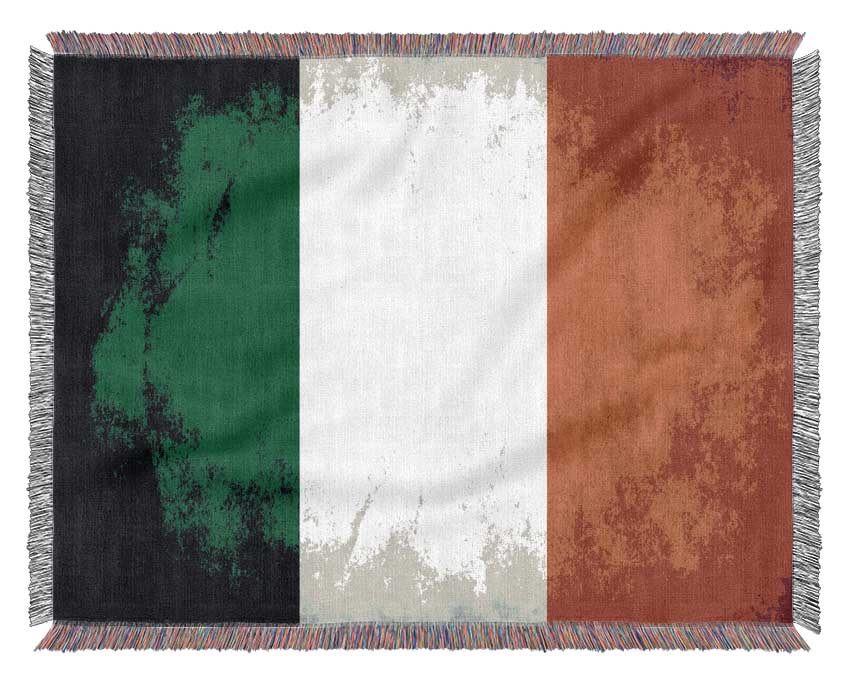 Irish Flag Woven Blanket