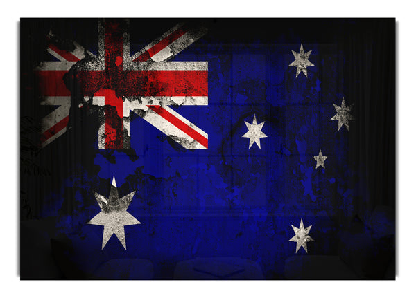 Australische Flagge Grunge