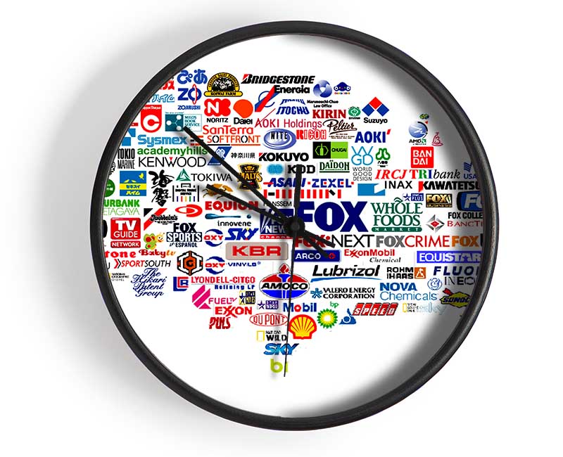 Usa Brands Clock - Wallart-Direct UK