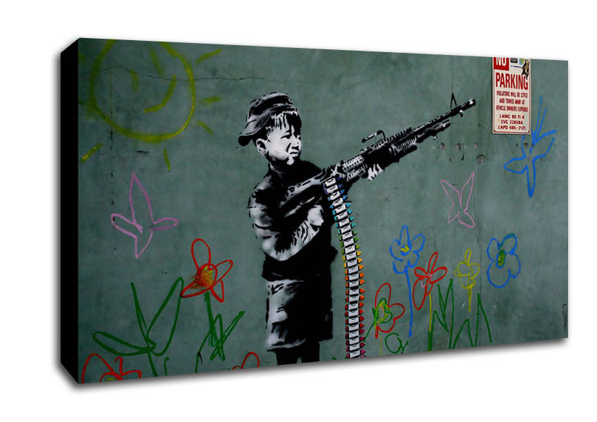 Picture of Traffic Warden Wide Canvas Wall Art