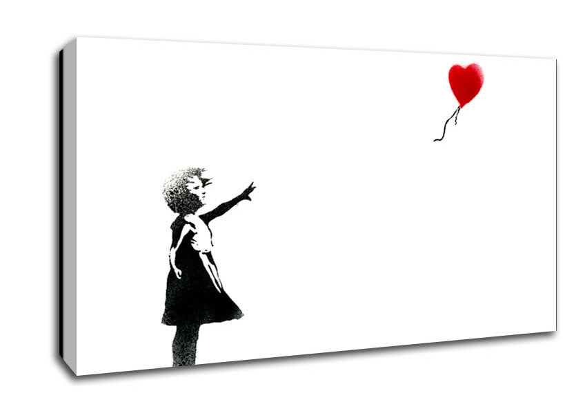 Picture of Balloon Girl Wide Canvas Wall Art