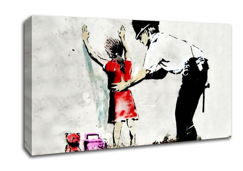 Picture of Copper Frisking Child Wide Canvas Wall Art