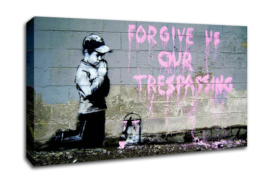 Picture of Forgive Us Our Trespassing Wide Canvas Wall Art