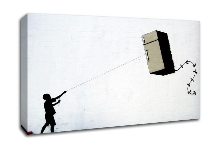 Picture of Fridge Kite Wide Canvas Wall Art