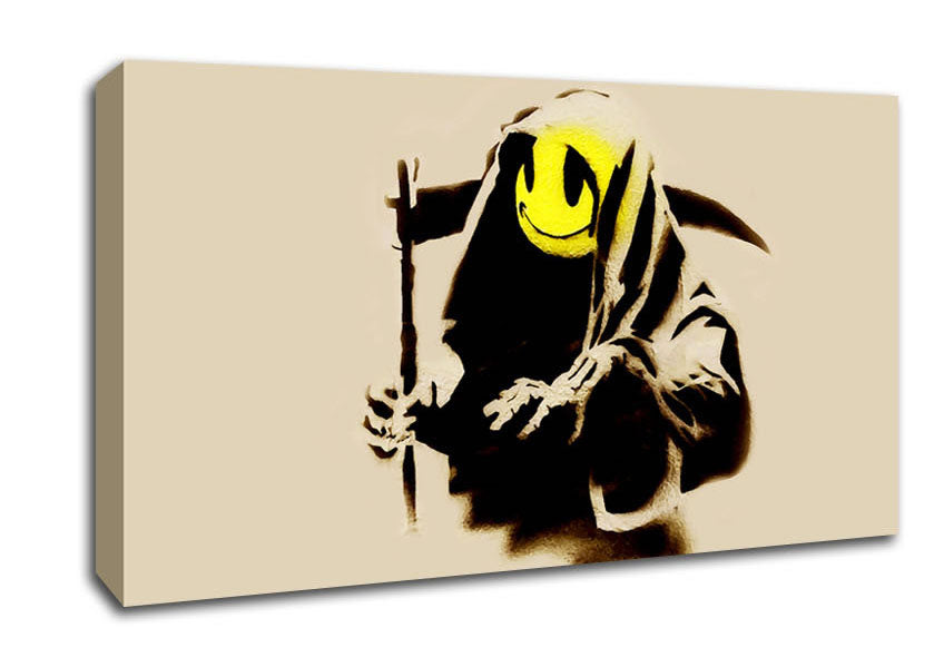 Picture of Grim Reaper Beige Wide Canvas Wall Art