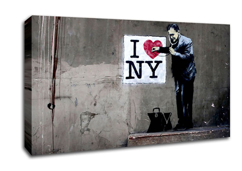 Picture of Heart Beat Of New York Wide Canvas Wall Art