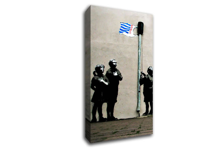 Picture of Homage To The Tesco Flag Wide Canvas Wall Art