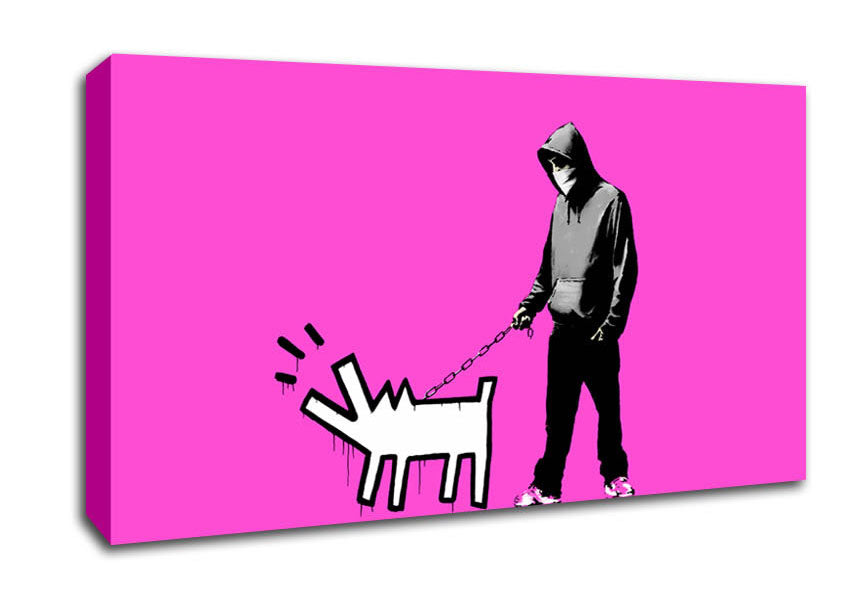 Picture of Hoodie With Snapper Pink Wide Canvas Wall Art