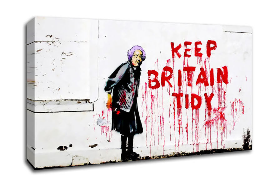 Picture of Keep Britain Tidy Wide Canvas Wall Art
