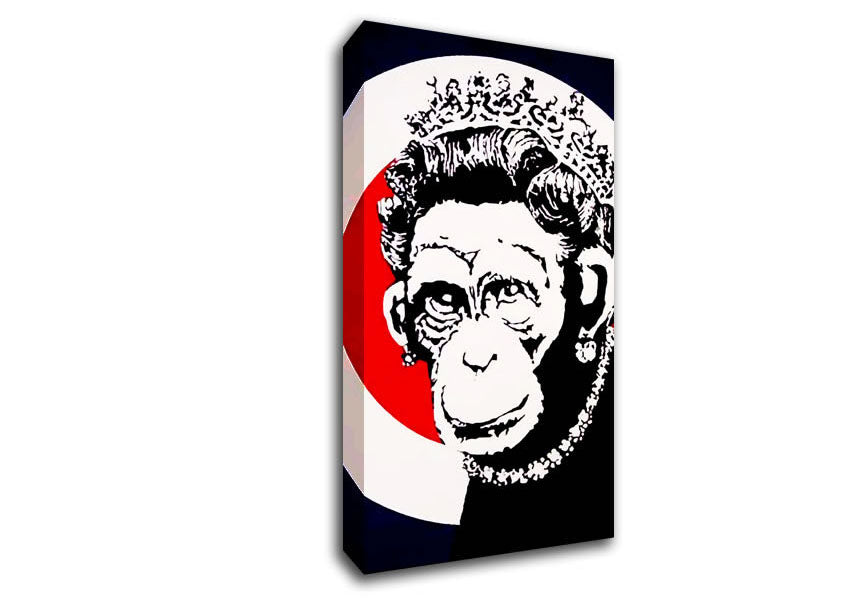 Picture of Queen Chimp Wide Canvas Wall Art