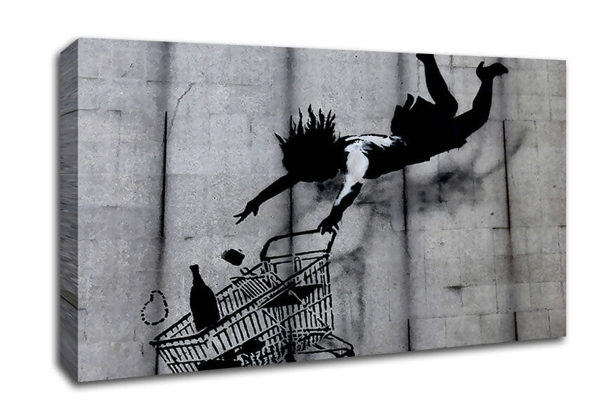 Picture of Shop Till You Drop Wide Canvas Wall Art