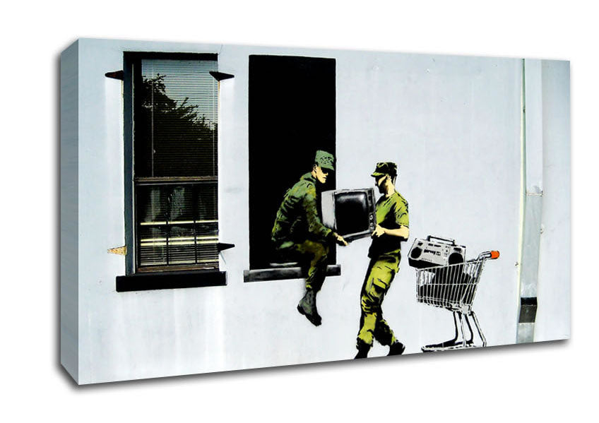 Picture of Soldier Heist Wide Canvas Wall Art