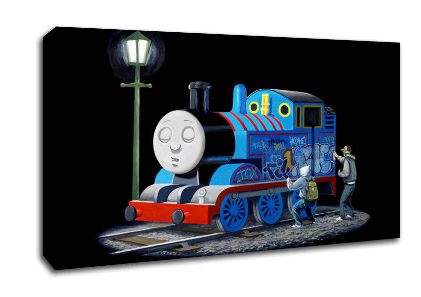 Picture of Thomas The Tank Graffiti Wide Canvas Wall Art