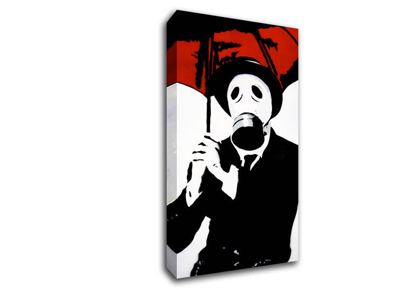 Picture of Bankers Gas Mask Close-Up Wide Canvas Wall Art