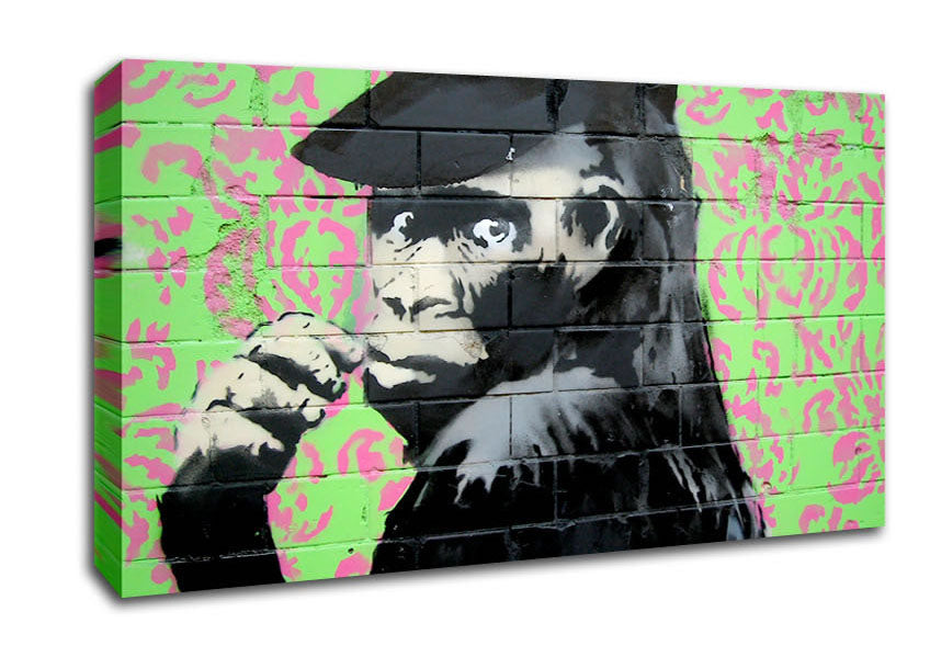 Picture of Monkey Cap Wide Canvas Wall Art