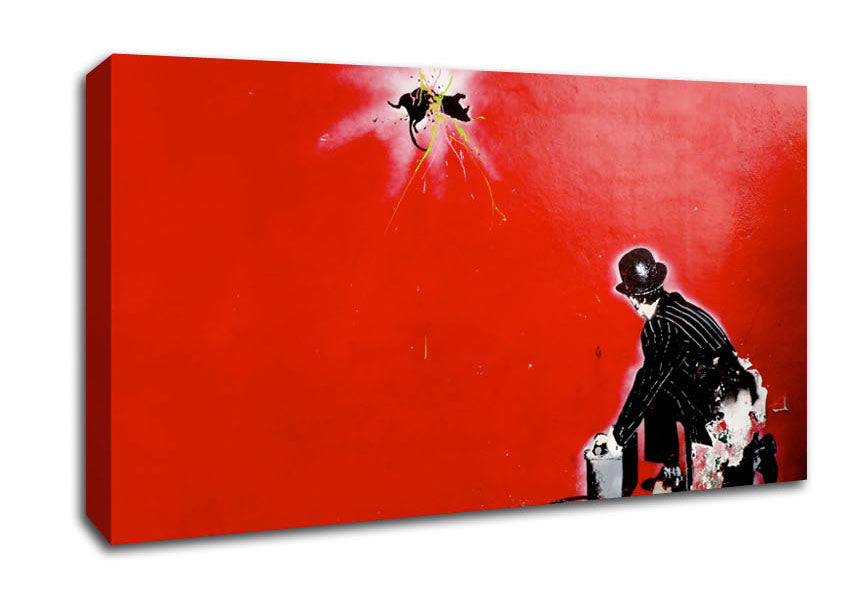 Picture of Splatter Wide Canvas Wall Art