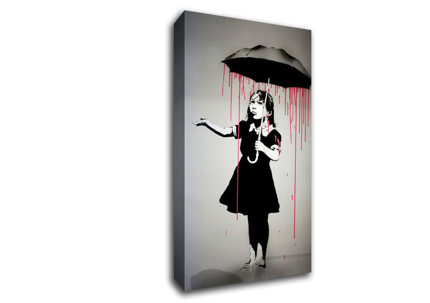 Picture of Umbrella Girl Wide Canvas Wall Art