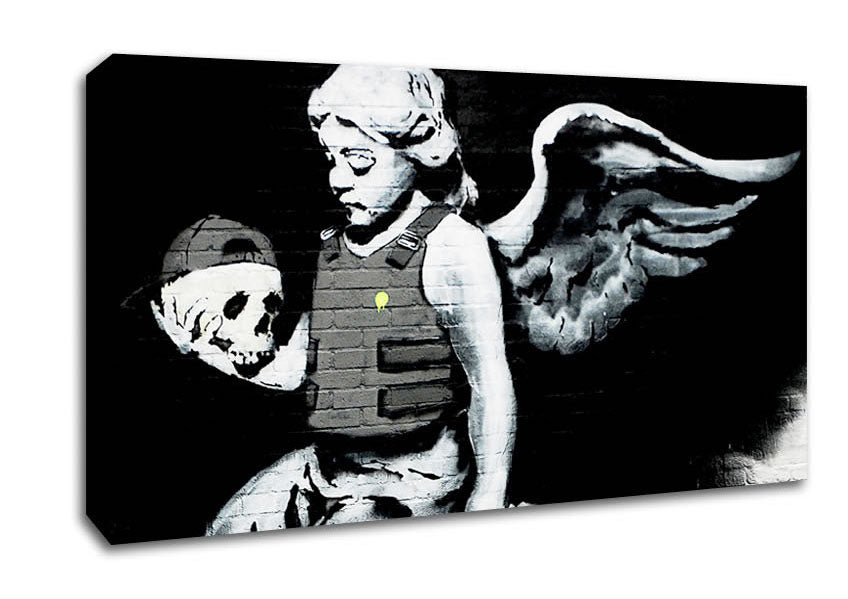 Picture of Angel Skull Wide Canvas Wall Art