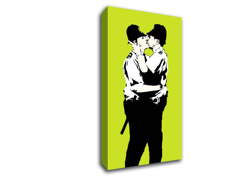 Picture of Bent Coppers Lime Wide Canvas Wall Art