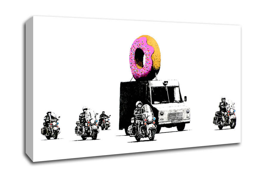 Picture of Donut Security Wide Canvas Wall Art