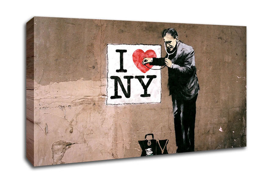 Picture of Love Ny Wide Canvas Wall Art