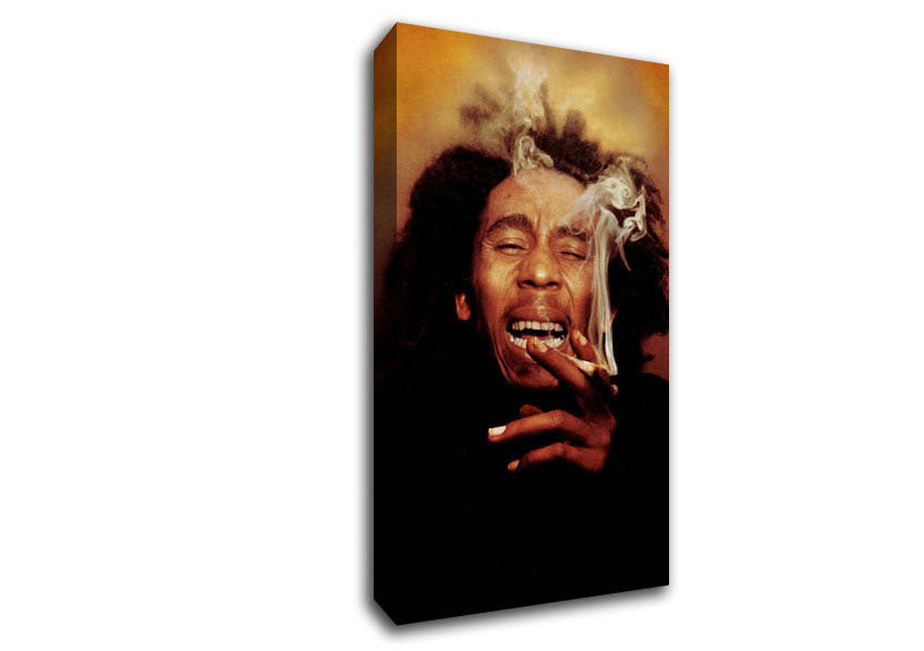 Picture of Bob Marley Laugh Wide Canvas Wall Art