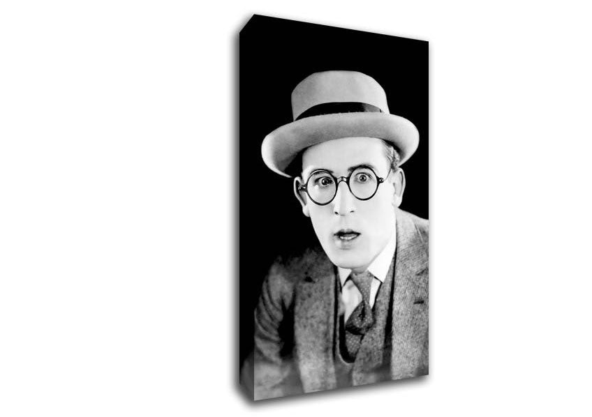 Picture of Harold Lloyd Portrait Wide Canvas Wall Art