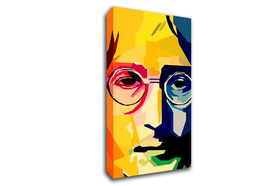 Picture of John Lennon Colours Wide Canvas Wall Art