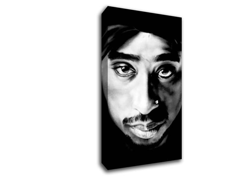 Picture of Tupac Face Wide Canvas Wall Art