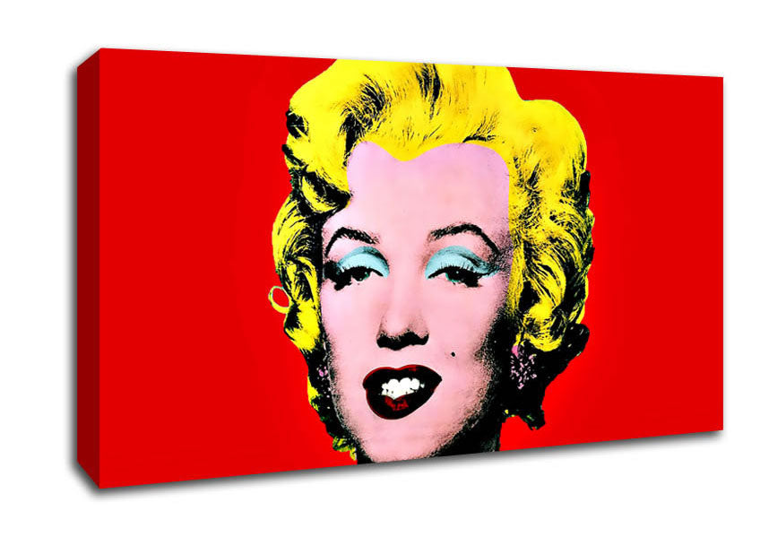 Picture of Marilyn Monroe Red Wide Canvas Wall Art
