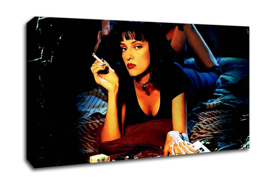 Picture of Uma Thurman Is Mia Pulp Fiction Wide Canvas Wall Art